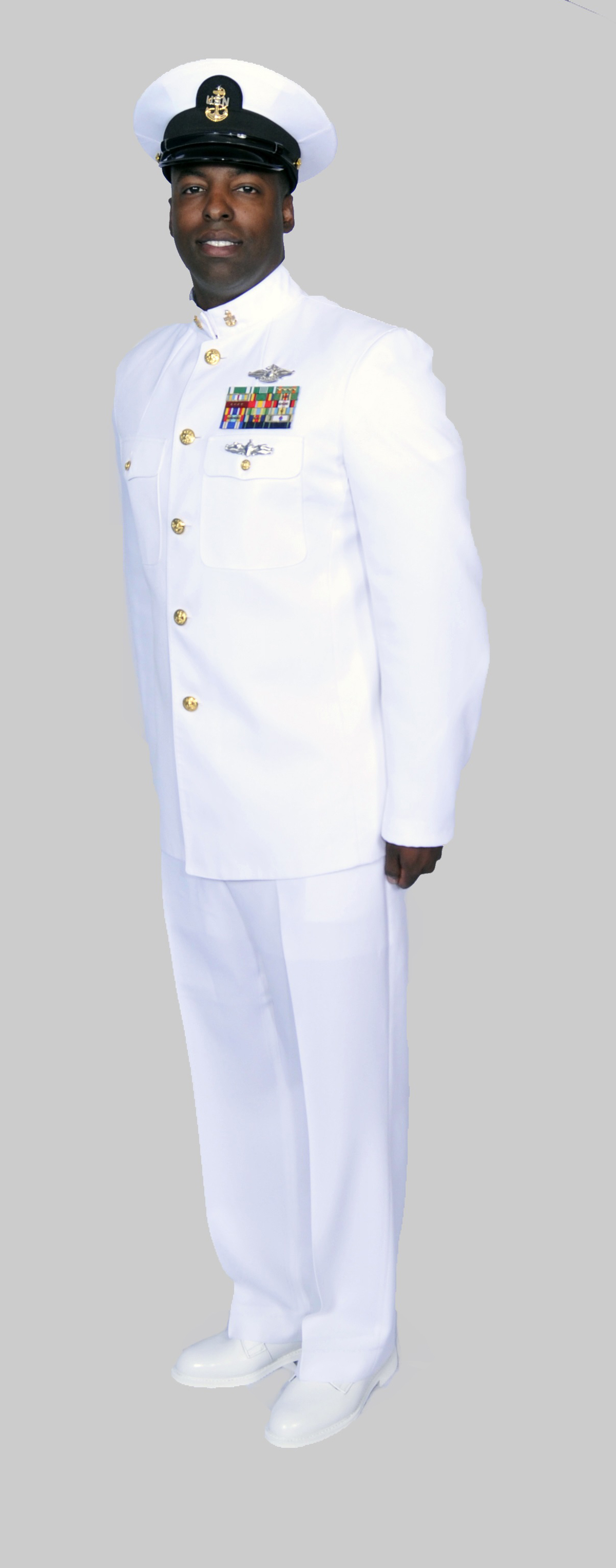 Male Chief Service Dress White